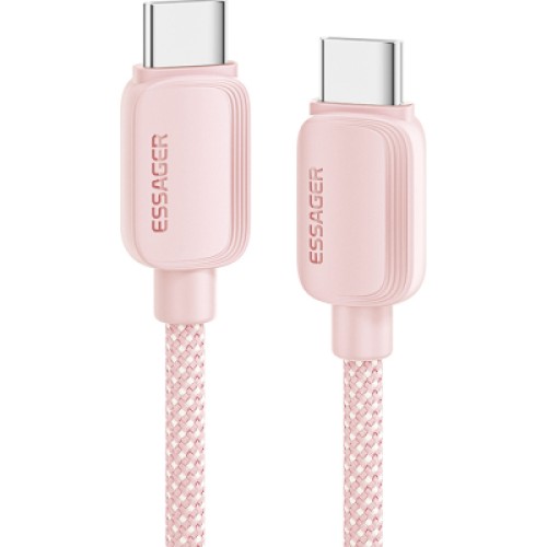 Дата кабель USB-C to USB-C 1.0m 100W pink Essager (EXCTT1-WL04-P) Дата кабель USB-C to USB-C 1.0m 100W pink Essager (EXCTT1-WL04-P)