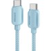 Дата кабель USB-C to USB-C 2.0m 100W blue Essager (EXCTT1-WLA03-P)
