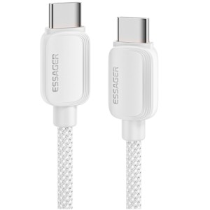 Дата кабель USB-C to USB-C 2.0m 100W white Essager (EXCTT1-WLA02-P)