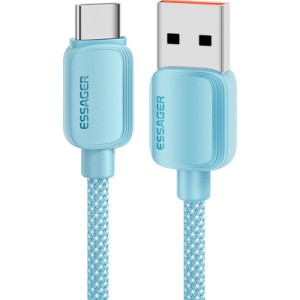 Дата кабель USB 2.0 AM to USB-C 2.0m 100W blue Essager (EXC7A-WLA03-P)
