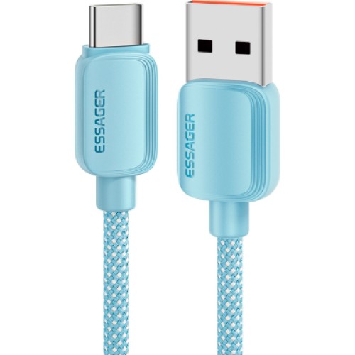 Дата кабель USB 2.0 AM to USB-C 2.0m 100W blue Essager (EXC7A-WLA03-P)