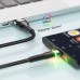 Дата кабель USB 2.0 AM to USB-C 2.0m 3A LED black Essager (EXCT-XCDA01)