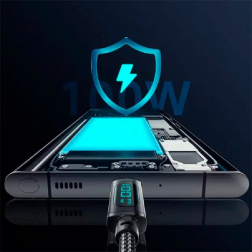 Дата кабель USB 2.0 AM to USB-C 1.0m 7A LED black Essager (EXCT-XY01-P) Дата кабель USB 2.0 AM to USB-C 1.0m 7A LED black Essager (EXCT-XY01-P)