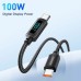 Дата кабель USB-C to USB-C 1.0m 100W LED black Essager (EXCTT1-XY01-P) Дата кабель USB-C to USB-C 1.0m 100W LED black Essager (EXCTT1-XY01-P)