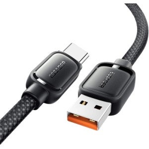 Дата кабель USB 2.0 AM to USB-C 1.0m 7A black Essager (EXCT-TD01-P)