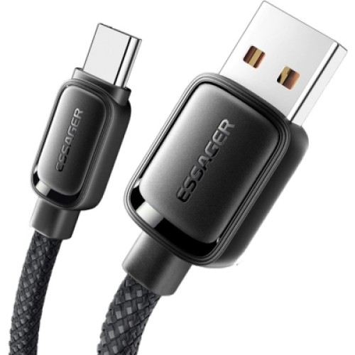 Дата кабель USB 2.0 AM to USB-C 1.0m 7A black Essager (EXCT-TD01-P) Дата кабель USB 2.0 AM to USB-C 1.0m 7A black Essager (EXCT-TD01-P)