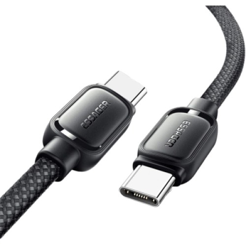Дата кабель USB-C to USB-C 1.0m 100W black Essager (EXCTT1-TD01-P) Дата кабель USB-C to USB-C 1.0m 100W black Essager (EXCTT1-TD01-P)