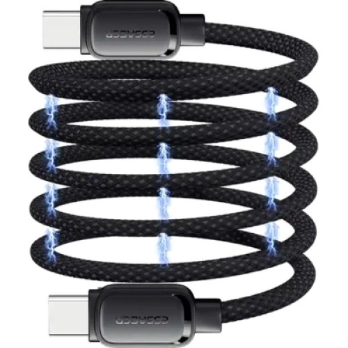 Дата кабель USB-C to USB-C 1.0m 100W black Essager (EXCTT1-TD01-P) Дата кабель USB-C to USB-C 1.0m 100W black Essager (EXCTT1-TD01-P)