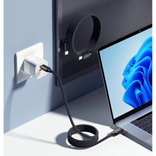 Дата кабель USB-C to USB-C 1.0m 100W black Essager (EXCTT1-TD01-P) Дата кабель USB-C to USB-C 1.0m 100W black Essager (EXCTT1-TD01-P)