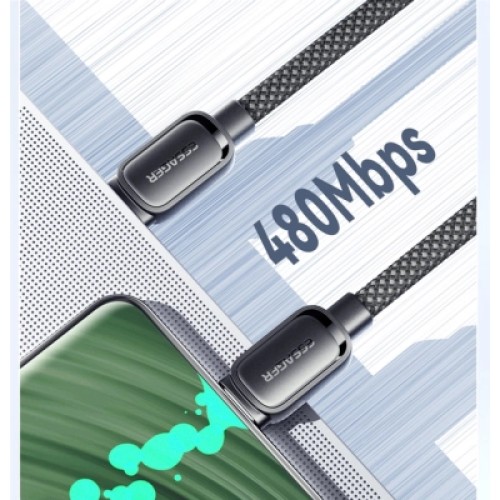 Дата кабель USB-C to USB-C 1.0m 100W black Essager (EXCTT1-TD01-P) Дата кабель USB-C to USB-C 1.0m 100W black Essager (EXCTT1-TD01-P)