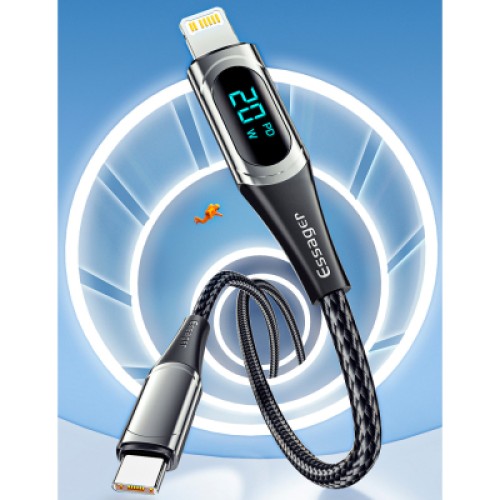 Дата кабель USB-C to Lightning 1.0m 20W Digital Display blue Essager (EXCTL-YD03) Дата кабель USB-C to Lightning 1.0m 20W Digital Display blue Essager (EXCTL-YD03)