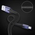 Дата кабель USB 2.0 AM to USB-C 2.0m 3A LED black Essager (EXCT-XGA0G)