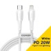 Дата кабель USB-C to Lightning 3.0m 3A white Essager (EXCTL-CHC02) Дата кабель USB-C to Lightning 3.0m 3A white Essager (EXCTL-CHC02)