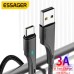 Дата кабель USB 2.0 AM to USB-C 3.0m black Essager (EXCT-LSC01) Дата кабель USB 2.0 AM to USB-C 3.0m black Essager (EXCT-LSC01)