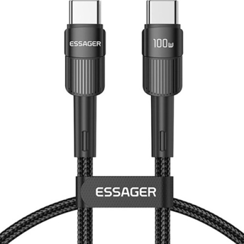 Дата кабель USB-C to USB-C 1.0m 100W black Essager (EXCTT1-XC01) Дата кабель USB-C to USB-C 1.0m 100W black Essager (EXCTT1-XC01)