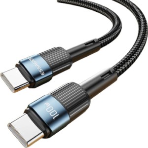 Дата кабель USB-C to USB-C 1.0m 100W blue Essager (EXCTT1-XC03)