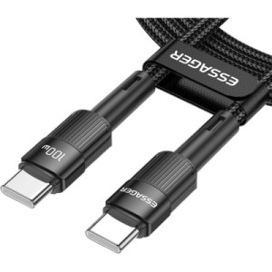 Дата кабель USB-C to USB-C 2.0m 100W black Essager (EXCTT1-XCA01)