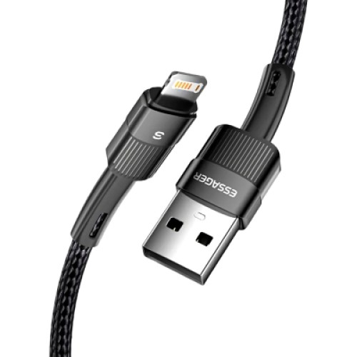 Дата кабель USB 2.0 AM to Lightning 2.0m 2.4A black Essager (EXCL-XCA01) Дата кабель USB 2.0 AM to Lightning 2.0m 2.4A black Essager (EXCL-XCA01)