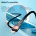Дата кабель USB 2.0 AM to Lightning 2.0m 2.4A black Essager (EXCL-XCA01) Дата кабель USB 2.0 AM to Lightning 2.0m 2.4A black Essager (EXCL-XCA01)