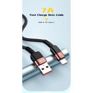 Дата кабель USB 2.0 AM to USB-C 3.0m 7A black Essager (EXCT-XCC01)