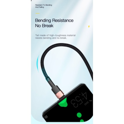 Дата кабель USB 2.0 AM to USB-C 3.0m 7A black Essager (EXCT-XCC01)