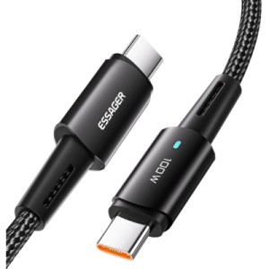 Дата кабель USB-C to USB-C 2.0m 100W black Essager (EXCTT1-CGA01)
