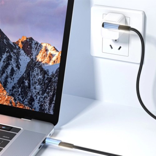Дата кабель USB-C to USB-C 2.0m 100W 90° corner black Essager (EXCTT1-CGWTA01)