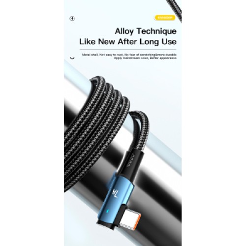 Дата кабель USB 2.0 AM to USB-C 1.0m 100W blue Essager (EXCWT7A-CG03-P) Дата кабель USB 2.0 AM to USB-C 1.0m 100W blue Essager (EXCWT7A-CG03-P)