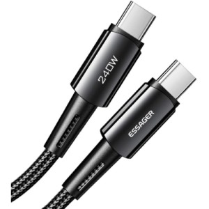 Дата кабель USB-C to USB-C 1.0m 240W Essager (EXCTT3-CG0G-P)
