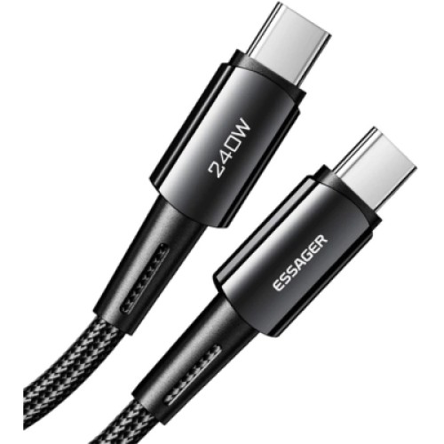 Дата кабель USB-C to USB-C 1.0m 240W Essager (EXCTT3-CG0G-P) Дата кабель USB-C to USB-C 1.0m 240W Essager (EXCTT3-CG0G-P)
