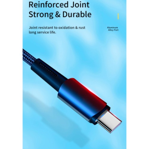 Дата кабель USB 2.0 AM to USB-C 1.0m 100W black Essager (EXC7A-CG01-P)