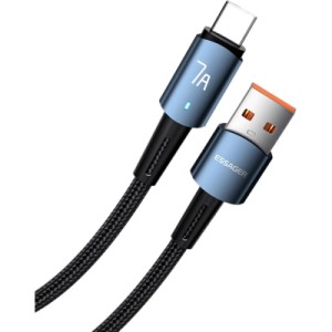 Дата кабель USB 2.0 AM to USB-C 2.0m 100W blue Essager (EXC7A-CGA03-P)
