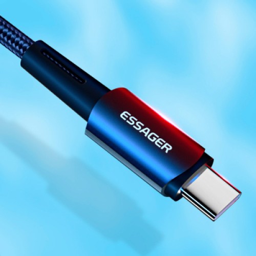 Дата кабель USB-C to Lightning 0.5m 20W black Essager (EXCTL-CGB01) Дата кабель USB-C to Lightning 0.5m 20W black Essager (EXCTL-CGB01)