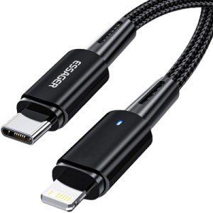 Дата кабель USB-C to Lightning 0.5m 20W black Essager (EXCTL-CGB01)