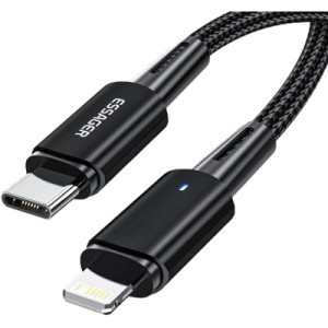 Дата кабель USB-C to Lightning 2.0m 20W black Essager (EXCTL-CGA01)
