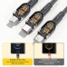 Дата кабель USB 2.0 AM to Lightning + Micro 5P + Type-C 1.2m 66W black Essager (EXCMTL-XJ01)