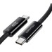 Дата кабель USB-C to USB-C 1.0m Thunderbolt 4 240W 8K60Hz black Essager (EXCTT4-PL01-P)