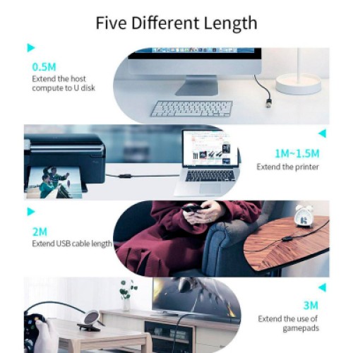 Дата кабель USB 3.0 AM/AF 1.0m Essager (EXCAM-YT01) Дата кабель USB 3.0 AM/AF 1.0m Essager (EXCAM-YT01)