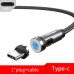Дата кабель USB 2.0 AM to USB-C 1.0m magnetic black Essager (EXCCXT-WC0G)