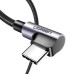 Дата кабель USB 2.0 AM to USB-C 3.0m 3A 90° corner US176 black Ugreen (70875) Дата кабель USB 2.0 AM to USB-C 3.0m 3A 90° corner US176 black Ugreen (70875)