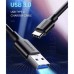 Дата кабель USB 3.0 AM to USB-C 0.5m 3A US184 black Ugreen (20881)