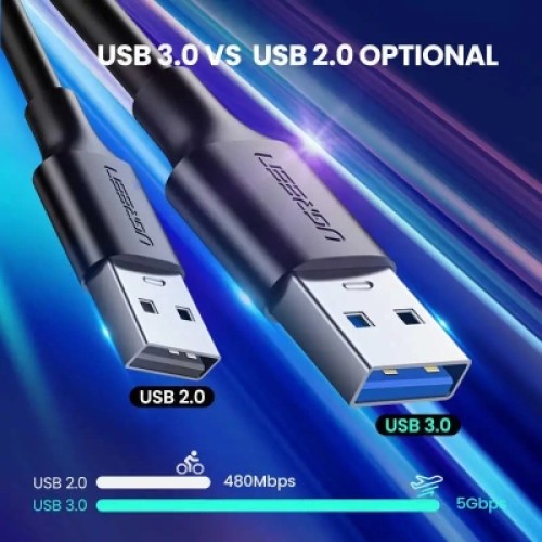 Дата кабель USB 3.0 AM to USB-C 1.5m 3A US184 black Ugreen (20883) Дата кабель USB 3.0 AM to USB-C 1.5m 3A US184 black Ugreen (20883)