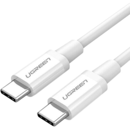Дата кабель USB-C to USB-C 0.5m 3A 60W US264 white Ugreen (60517) Дата кабель USB-C to USB-C 0.5m 3A 60W US264 white Ugreen (60517)