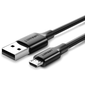 Дата кабель USB 2.0 AM to Micro 5P 0.25m 2A US289 black Ugreen (60134)