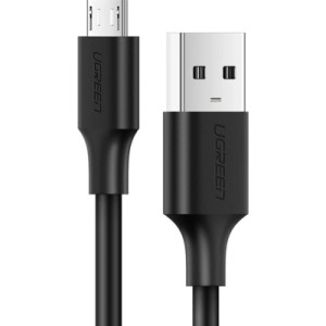 Дата кабель USB 2.0 AM to Micro 5P 0.5m 2A US289 black Ugreen (60135)