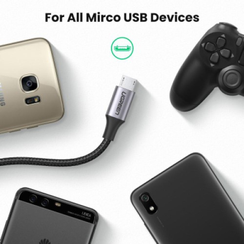 Дата кабель USB 2.0 AM to Micro 5P 0.5m 2A US290 black Ugreen (60145) Дата кабель USB 2.0 AM to Micro 5P 0.5m 2A US290 black Ugreen (60145)