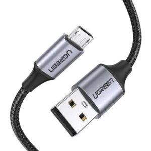 Дата кабель USB 2.0 AM to Micro 5P 1.5m 2A US290 black Ugreen (60147) Дата кабель USB 2.0 AM to Micro 5P 1.5m 2A US290 black Ugreen (60147)