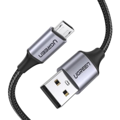 Дата кабель USB 2.0 AM to Micro 5P 1.5m 2A US290 black Ugreen (60147) Дата кабель USB 2.0 AM to Micro 5P 1.5m 2A US290 black Ugreen (60147)
