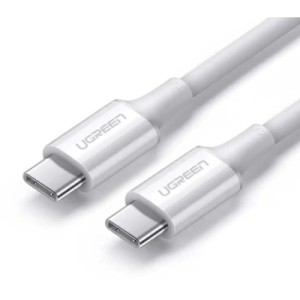 Дата кабель USB-C to USB-C 1.5m 5A 100W US300 white Ugreen (80370)