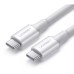 Дата кабель USB-C to USB-C 1.5m 5A 100W US300 white Ugreen (80370)